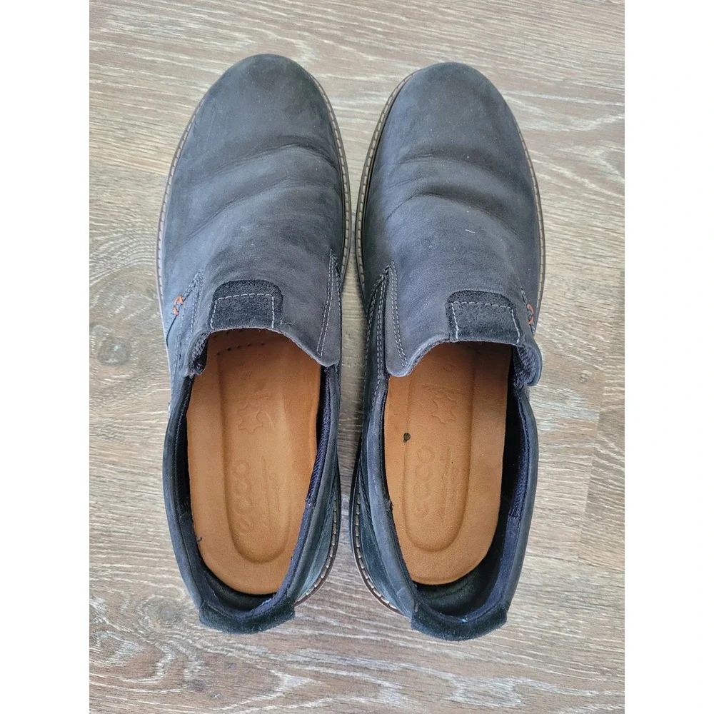 ECCO Mens Fusion Slip On Black Leather Gore-Tex Waterproof Shoes 47 13-13.5‎ #1